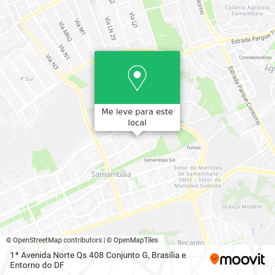 1ª Avenida Norte Qs 408 Conjunto G mapa