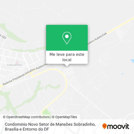 Condomínio Novo Setor de Mansões Sobradinho mapa