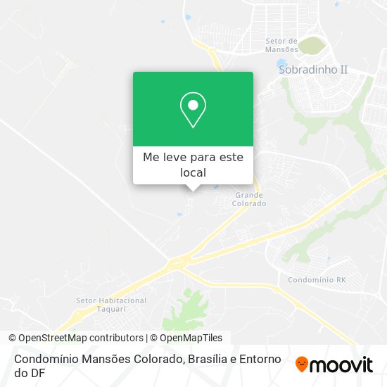 Condomínio Mansões Colorado mapa