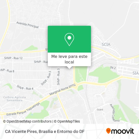 CA Vicente Pires mapa