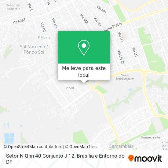 Setor N Qnn 40 Conjunto J 12 mapa