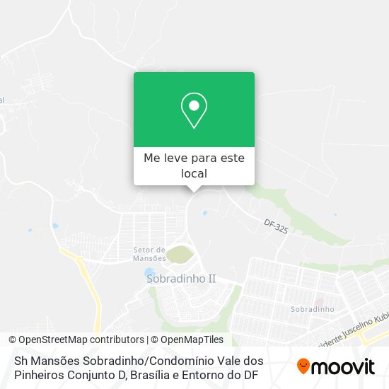 Sh Mansões Sobradinho / Condomínio Vale dos Pinheiros Conjunto D mapa