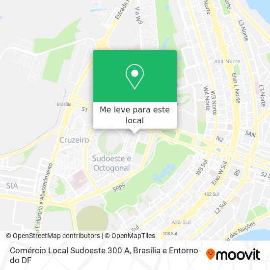 Comércio Local Sudoeste 300 A mapa
