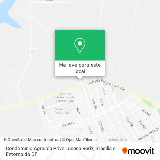 Condomínio Agrícola Privê Lucena Roriz mapa