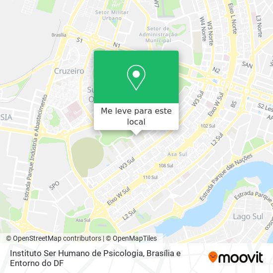 Instituto Ser Humano de Psicologia mapa