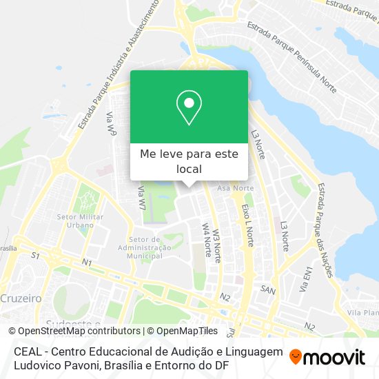 CEAL - Centro Educacional de Audição e Linguagem Ludovico Pavoni mapa