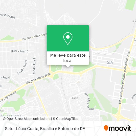 Setor Lúcio Costa mapa