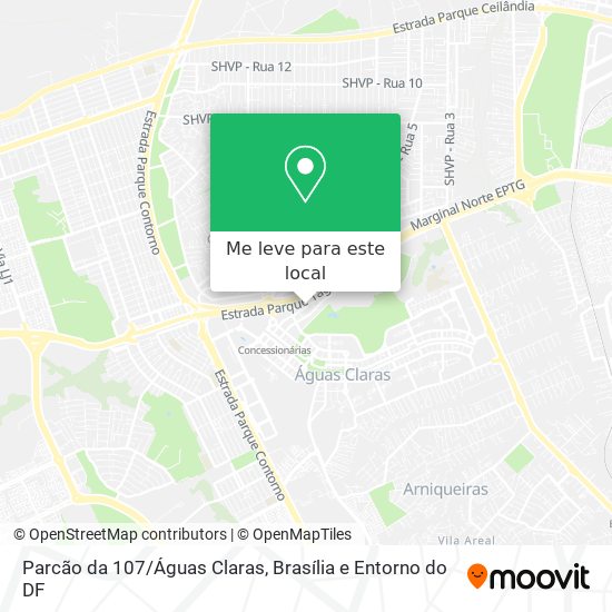 Parcão da 107/Águas Claras mapa