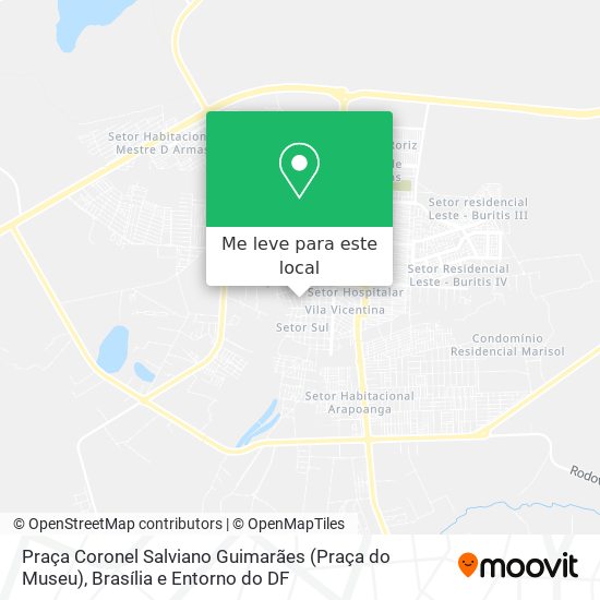 Praça Coronel Salviano Guimarães (Praça do Museu) mapa