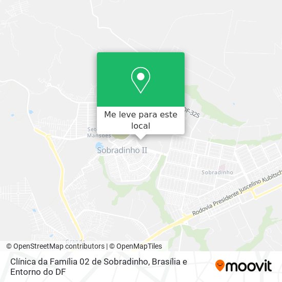 Clínica da Família 02 de Sobradinho mapa