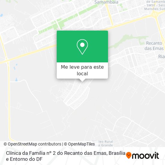 Clínica da Família nº 2 do Recanto das Emas mapa