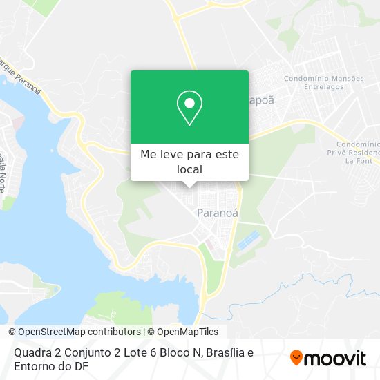 Quadra 2 Conjunto 2 Lote 6 Bloco N mapa