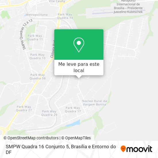 SMPW Quadra 16 Conjunto 5 mapa