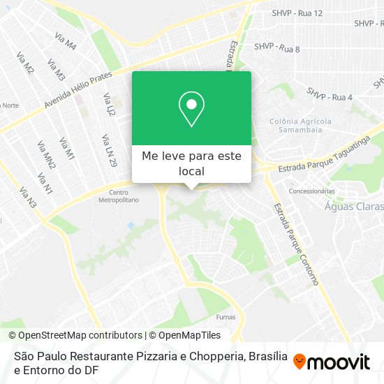 São Paulo Restaurante Pizzaria e Chopperia mapa