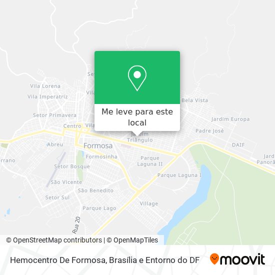 Hemocentro De Formosa mapa