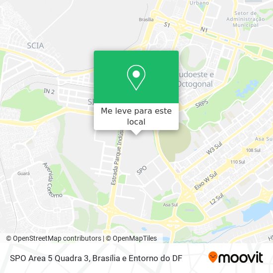 SPO Area 5 Quadra 3 mapa