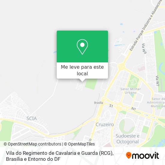 Vila do Regimento de Cavalaria e Guarda (RCG) mapa