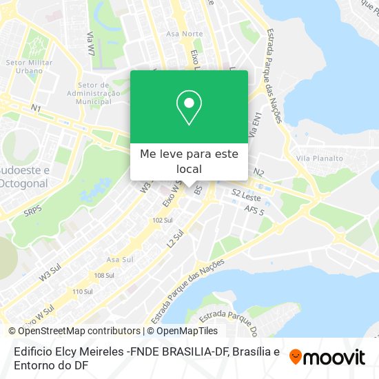 Edificio Elcy Meireles -FNDE BRASILIA-DF mapa