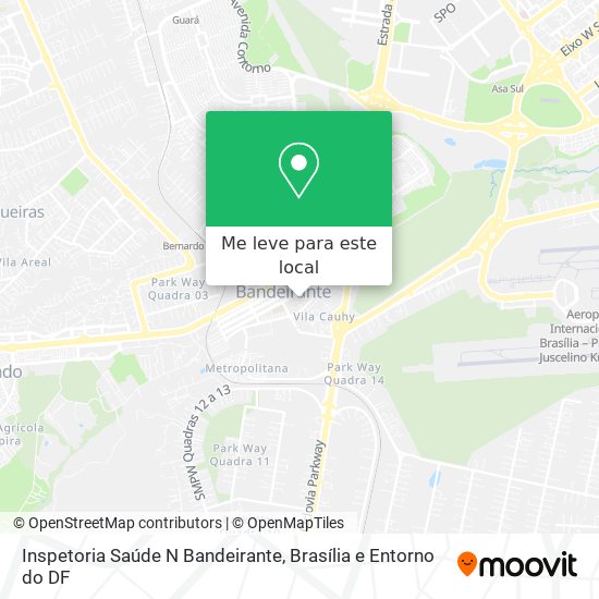 Inspetoria Saúde N Bandeirante mapa