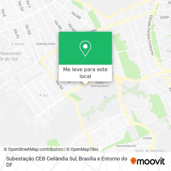 Subestação CEB Ceilândia Sul mapa