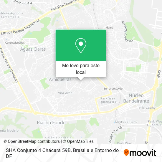SHA Conjunto 4 Chácara 59B mapa