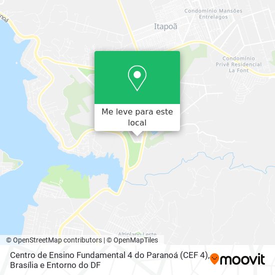 Centro de Ensino Fundamental 4 do Paranoá (CEF 4) mapa