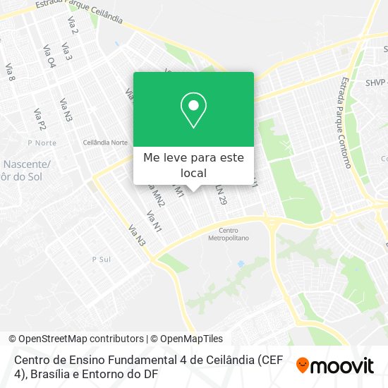 Centro de Ensino Fundamental 4 de Ceilândia (CEF 4) mapa