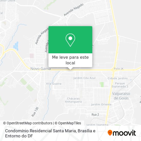 Condomínio Residencial Santa Maria mapa