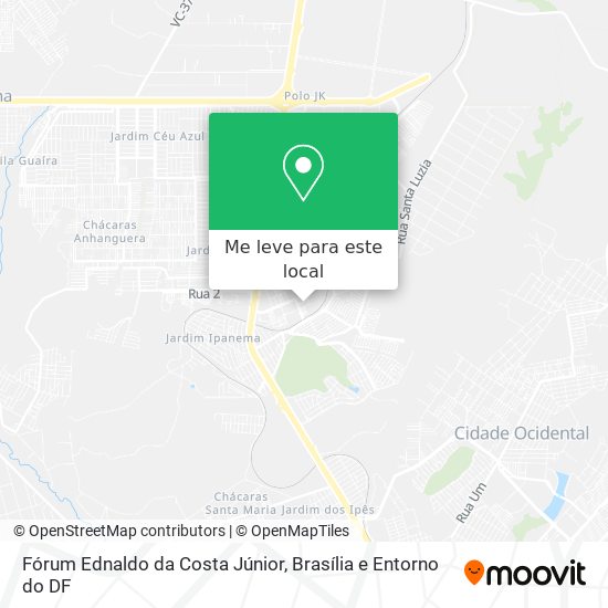 Fórum Ednaldo da Costa Júnior mapa