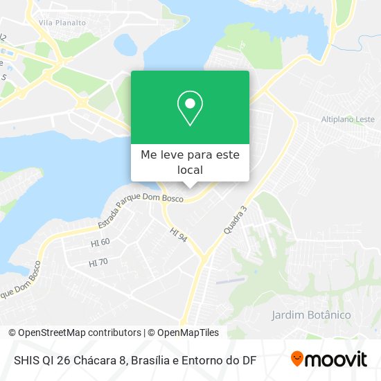 SHIS QI 26 Chácara 8 mapa
