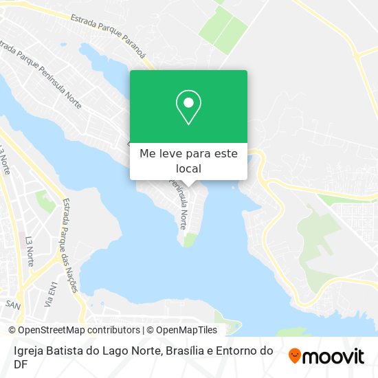 Igreja Batista do Lago Norte mapa