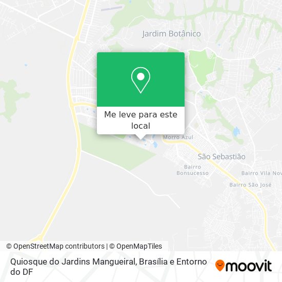 Quiosque do Jardins Mangueiral mapa
