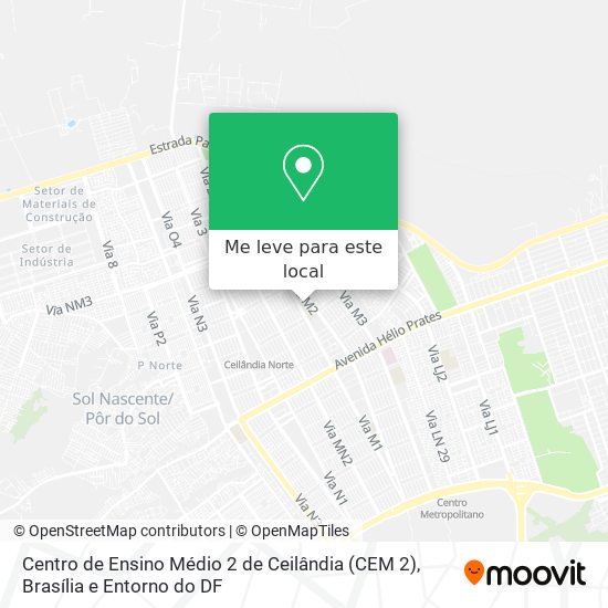 Centro de Ensino Médio 2 de Ceilândia (CEM 2) mapa
