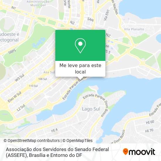 Associação dos Servidores do Senado Federal (ASSEFE) mapa