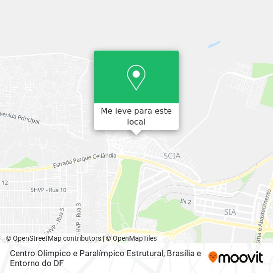 Centro Olímpico e Paralímpico Estrutural mapa