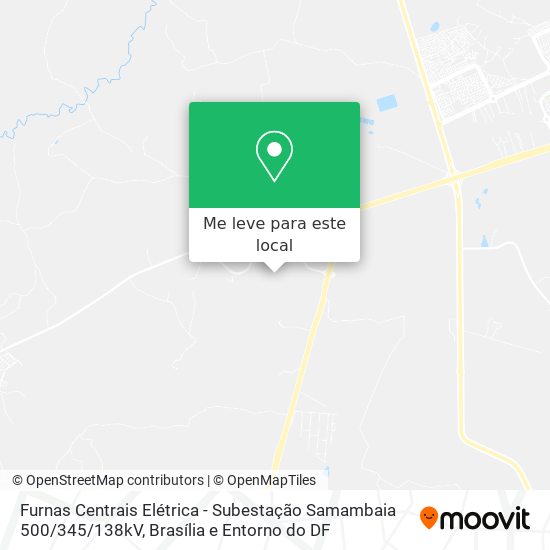 Furnas Centrais Elétrica - Subestação Samambaia 500 / 345 / 138kV mapa