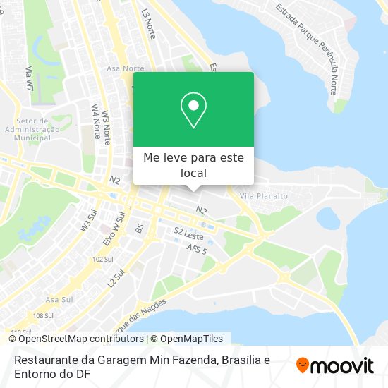 Restaurante da Garagem Min Fazenda mapa