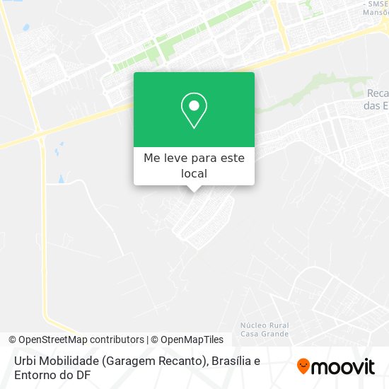 Urbi Mobilidade (Garagem Recanto) mapa