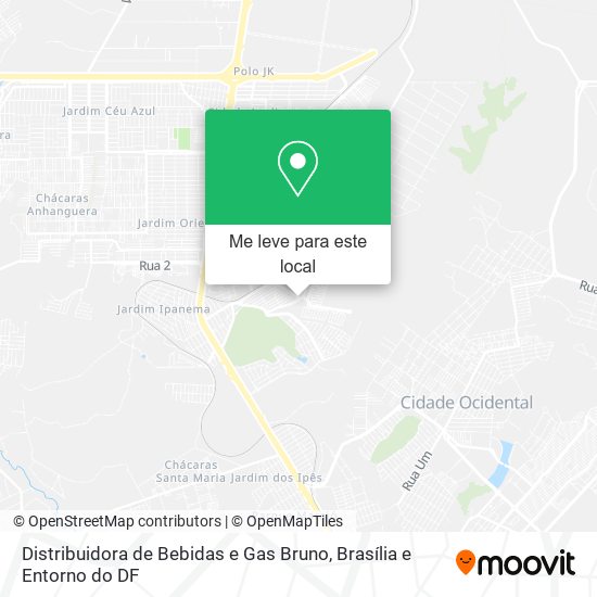 Distribuidora de Bebidas e Gas Bruno mapa
