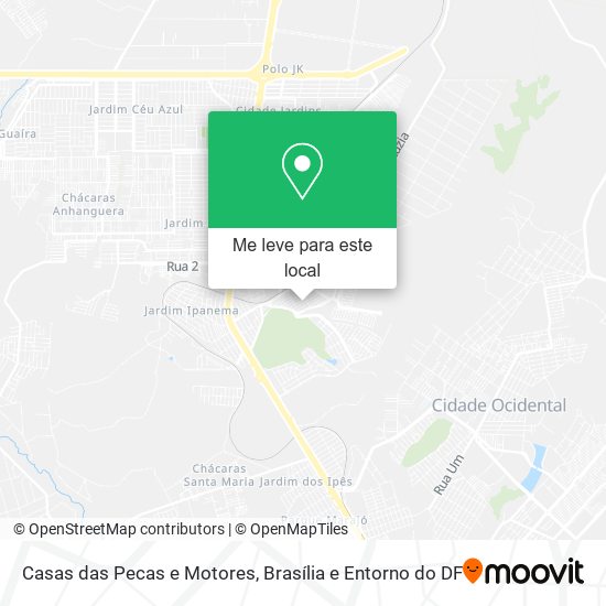 Casas das Pecas e Motores mapa