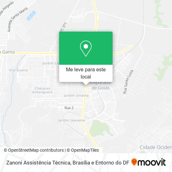 Zanoni Assistência Técnica mapa