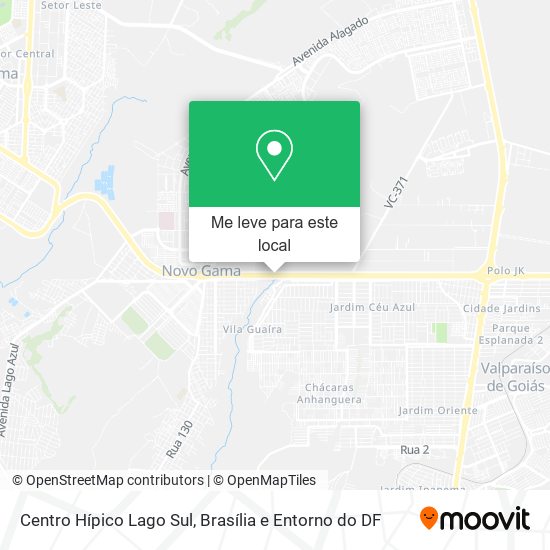 Centro Hípico Lago Sul mapa