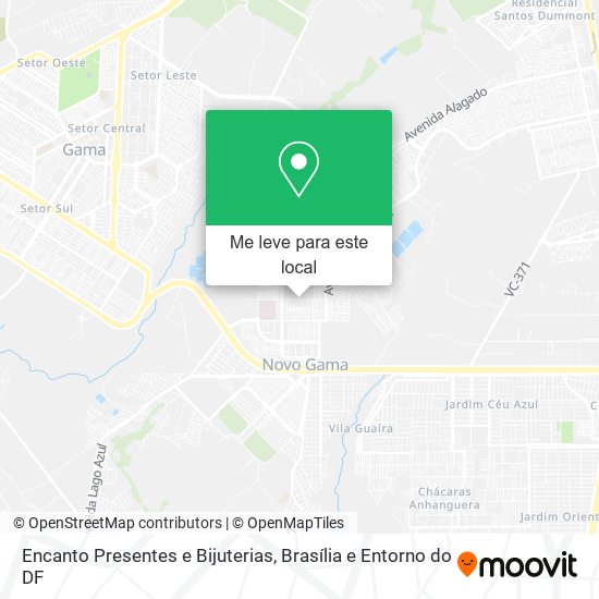 Encanto Presentes e Bijuterias mapa