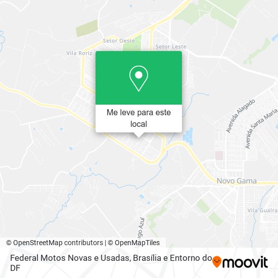 Federal Motos Novas e Usadas mapa