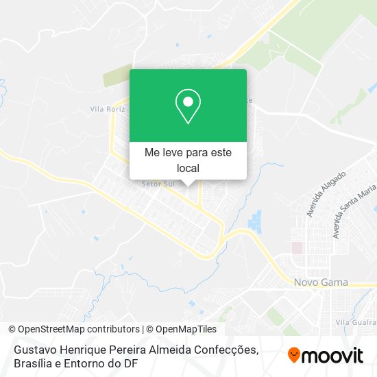Gustavo Henrique Pereira Almeida Confecções mapa
