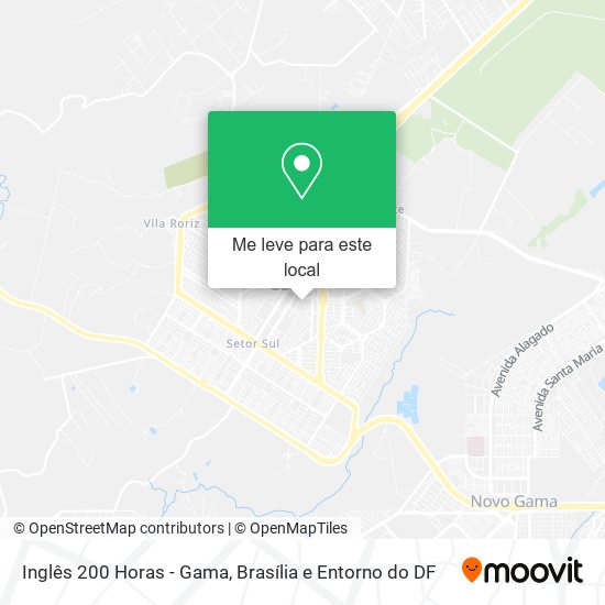 Inglês 200 Horas - Gama mapa