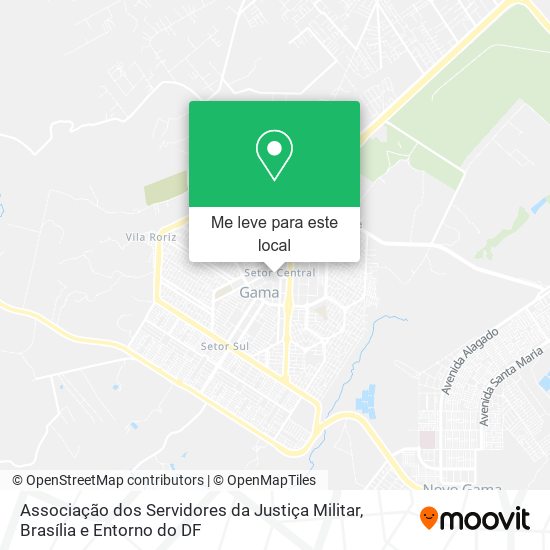 Associação dos Servidores da Justiça Militar mapa