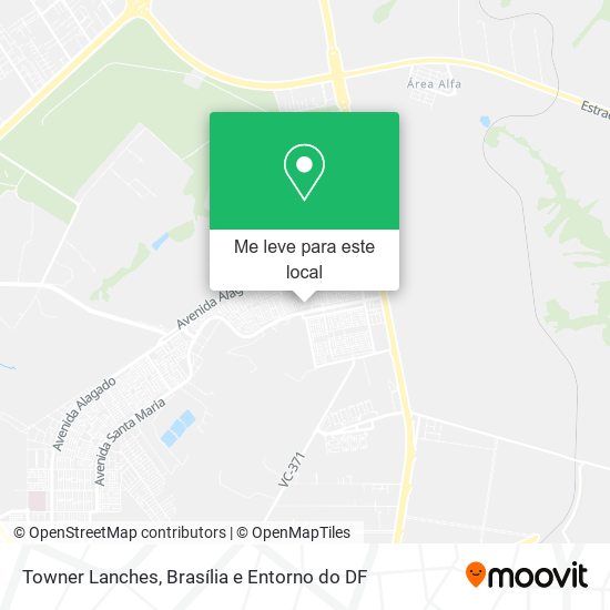 Towner Lanches mapa