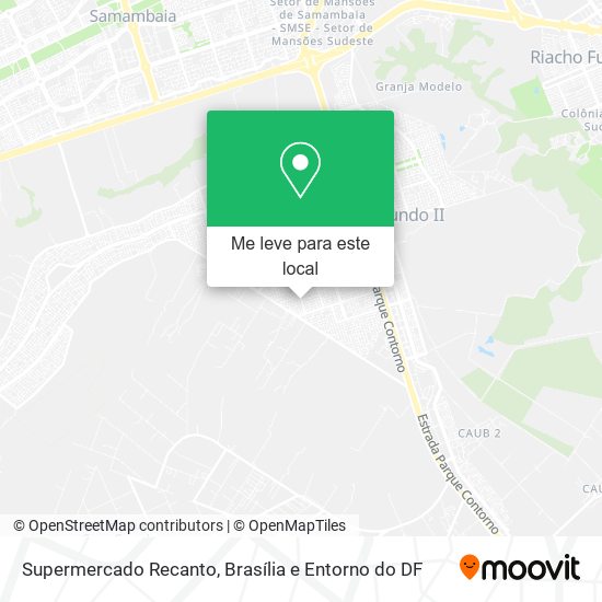 Supermercado Recanto mapa