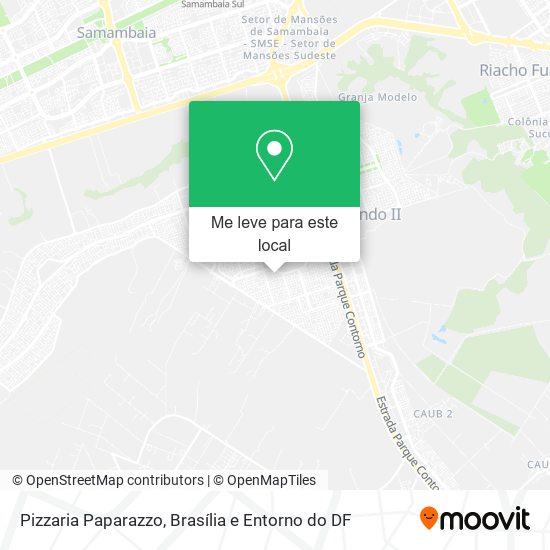 Pizzaria Paparazzo mapa